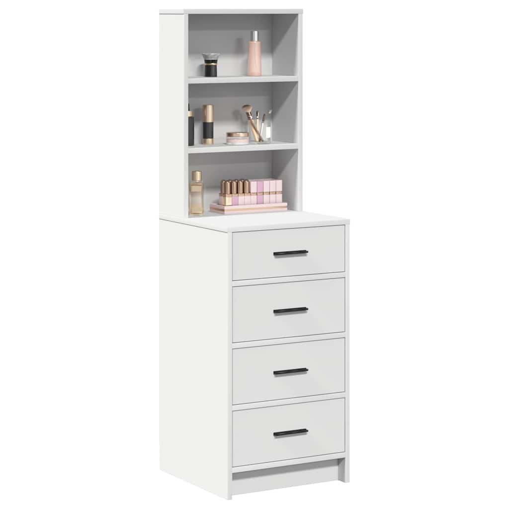 Highboard with Drawer White 40 x 41 x 135 cm Engineered wood